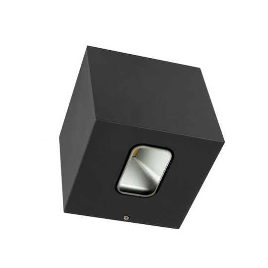 Hide-a-Lite Cube Seinävalaisin 3000 K Antrasiitti