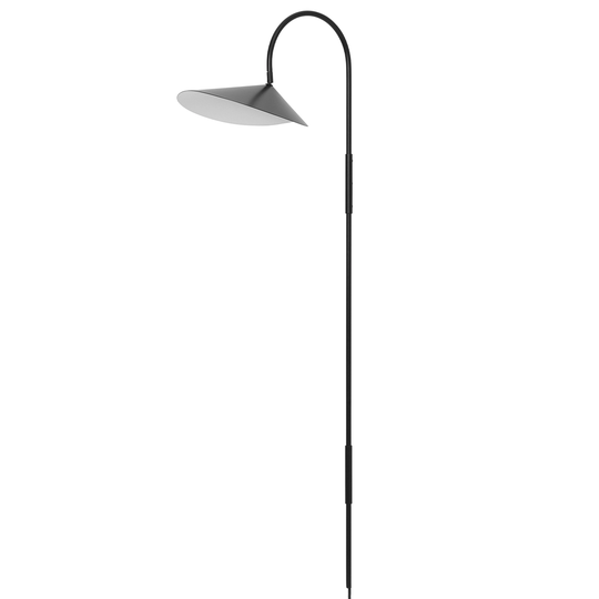 ferm LIVING Arum seinävalaisin, kääntyvä, korkea, musta