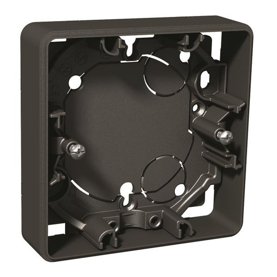 Schneider Electric Exxact Korotuskehys Antrasiitti, 21 mm 1-paikkainen