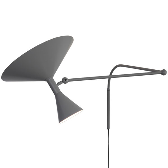 Nemo Lighting Lampe de Marseille seinävalaisin, harmaa