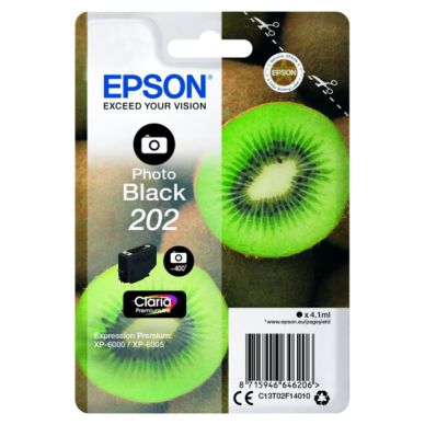 Epson Epson 202 Mustepatruuna valokuvamusta, 4,1 ml