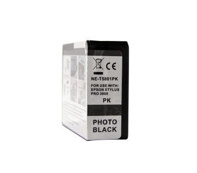 WL Mustepatruuna, korvaa Epson T5801, valokuvamusta, 84 ml