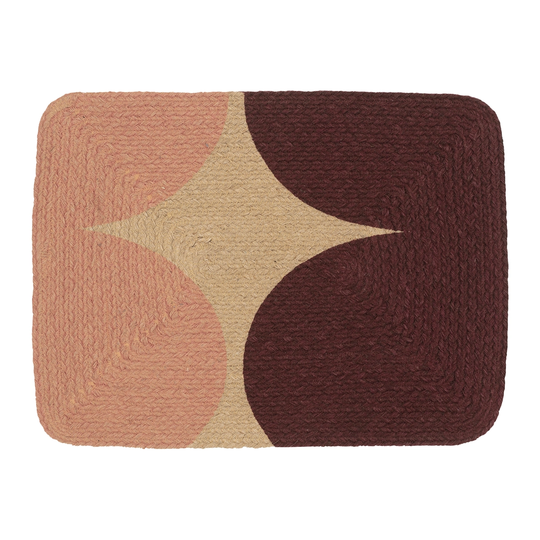 Marimekko Härkä tabletti, juutti - burgundi - persikka