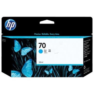 HP HP 70 Mustepatruuna syaani, 130 ml