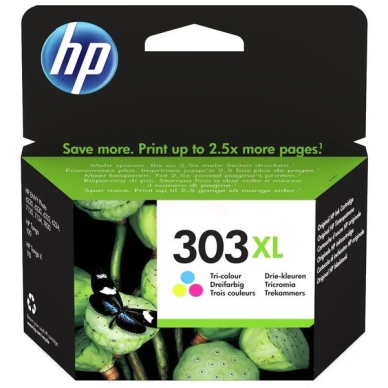 HP HP 303XL Mustepatruuna 3-väri, 415 sivua