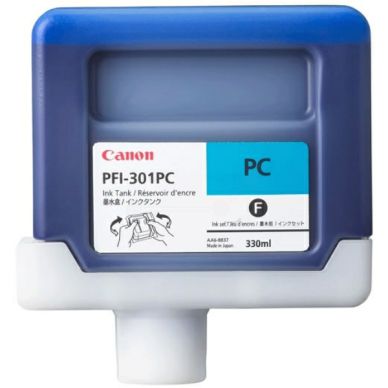 Canon Canon PFI-301 PC Mustepatruuna vaalea cyan, 330 ml