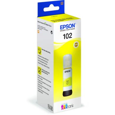 Epson Epson 102 Mustepatruuna keltainen, 70 ml