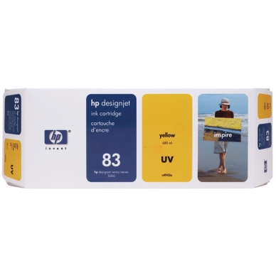 HP HP 83 Mustepatruuna keltainen, 680 ml