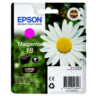 Epson Epson 18 Mustepatruuna magenta, 180 sivua