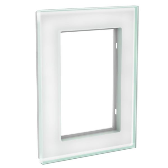 Schneider Electric WDE004034 Peitekehys 2-osainen, lasi, solid, valkoinen
