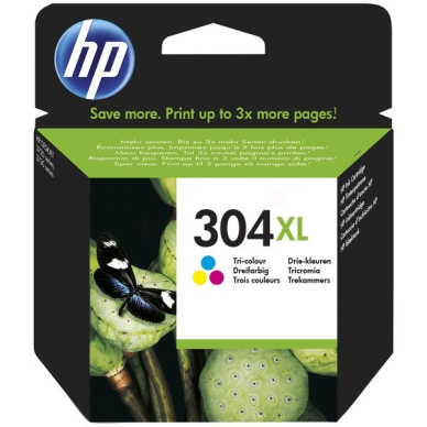 HP N9K07AE HP 304XL Mustepatruuna 3-väri, 300 sivua