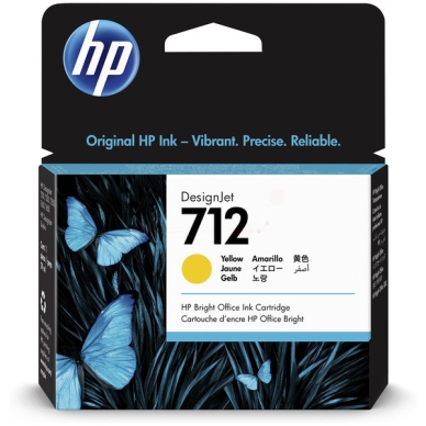 HP HP 712 Mustepatruuna keltainen