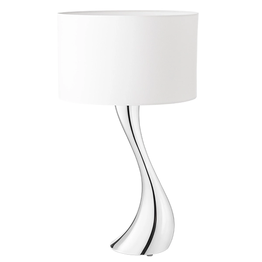 Georg Jensen Cobra pöytävalaisin, pieni, valkoinen