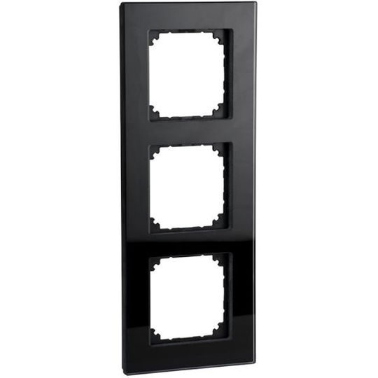 Schneider Electric Exxact Solid Kehys musta, lasi 3-lokeroinen