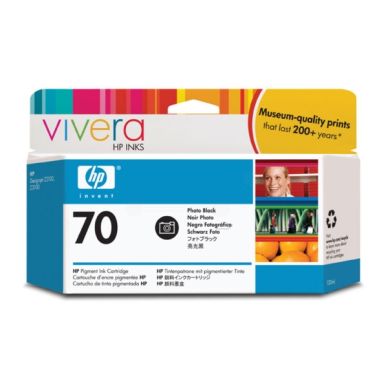 HP HP 70 Mustepatruuna valokuvamusta, 130 ml