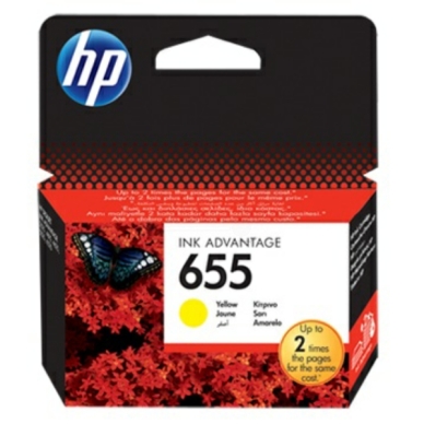 HP HP 655 Mustepatruuna keltainen
