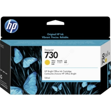 HP HP 730 Mustepatruuna keltainen 130 ml (P2V64A)