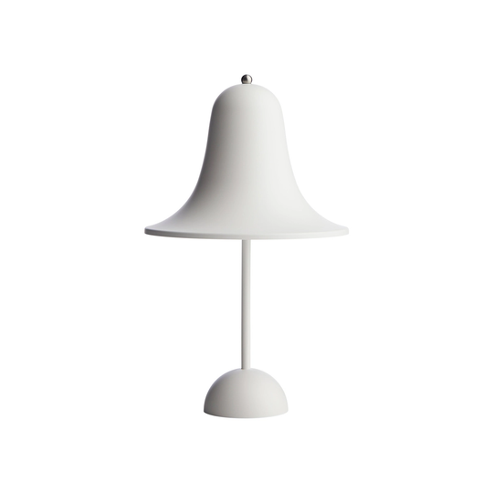Verpan Pantop Portable ladattava pöytävalaisin 18 cm, mattavalkoinen
