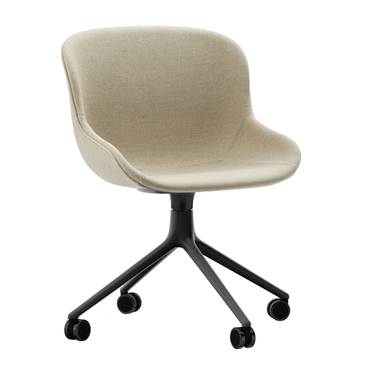 Normann Copenhagen Hyg työtuoli 4 pyörällä, musta - Main Line Flax 20
