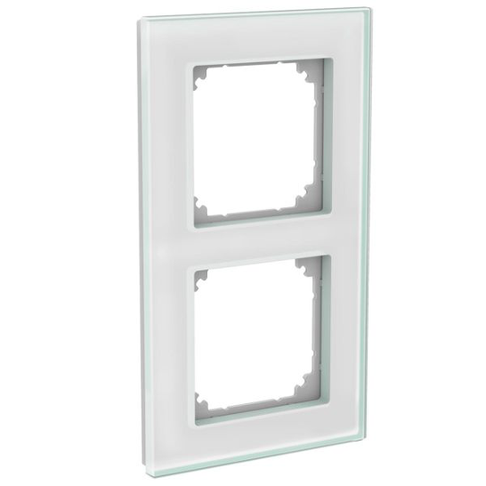 Schneider Electric WDE004036 Yhdistelmäkehys lasi, kiinteä, valkoinen 2-paikkainen