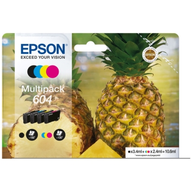 Epson Mustepatruuna MultiPack Epson 604 Bk,C,M,Y