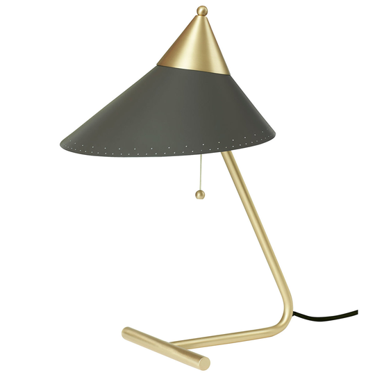 Warm Nordic Brass Top pöytävalaisin, hiili