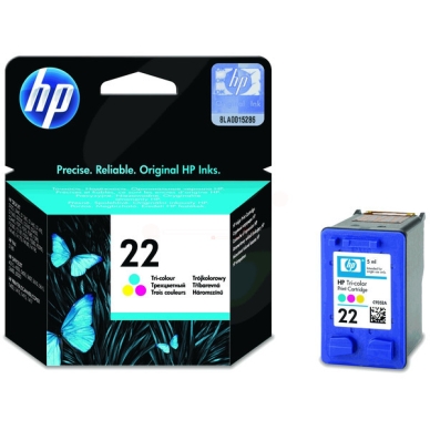 HP HP 22 Mustepatruuna 3-väri, 165 sivua