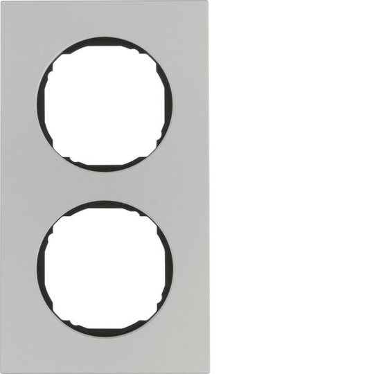 Hager 10122674 Peitekehys Berker R.8 -rasialle, alumiini 2-paikkainen