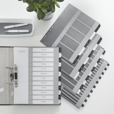 Leitz Leitz tulost. rekisteri PP A4+ 1-12 WOW mu/va