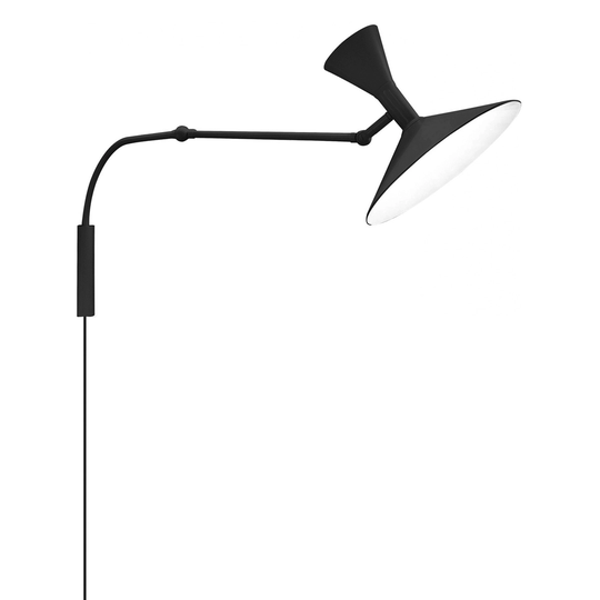 Nemo Lighting Lampe de Marseille Mini seinävalaisin, musta