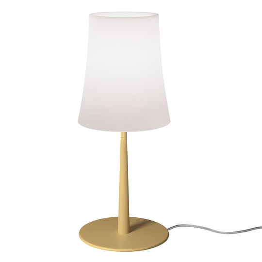 Foscarini Birdie Easy pöytävalaisin, murrettu keltainen