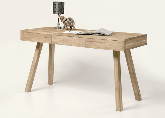 Tammi työpöytä Modern1, valkoinen öljy