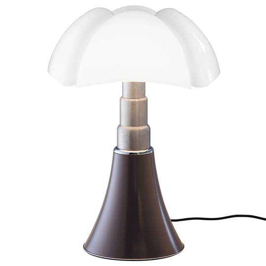 Martinelli Luce Pipistrello LED pöytävalaisin, himmennettävä, tummanruskea
