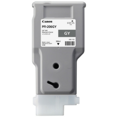 Canon Canon PFI-206 GY Mustepatruuna harmaa, 300 ml