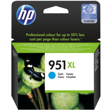 HP HP 951XL Mustepatruuna syaani, 1500 sivua