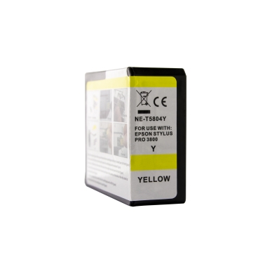 WL Mustepatruuna, korvaa Epson T5804, keltainen, 84 ml