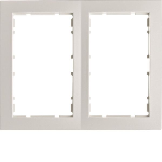 Hager 6510121909 Yhdistelmäkehys 2-suuntainen, S1, valkoinen (Polar White) 2-paikkainen