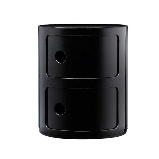 Kartell Componibili säilytyskaluste, 2-osainen, musta