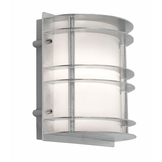 Norlys Stockholm 1600 Seinävalaisin LED, 8,6 W, 3000 K, IP54, opaali Galvanoitu