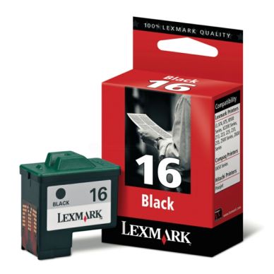Lexmark Lexmark 16 Mustepatruuna musta, 16 ml