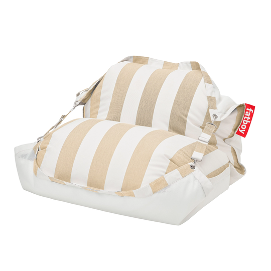Fatboy Original Floatzac säkkituoli, raidallinen sandy beige