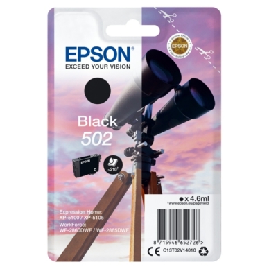 Epson Epson 502 Mustepatruuna musta, 210 sivua