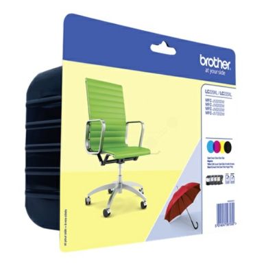 Brother Mustepatruuna MultiPack Bk,C,M,Y Blister met security