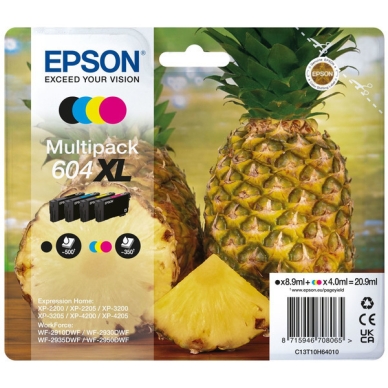 Epson Mustepatruuna MultiPack Epson 604XL Bk,C,M,Y