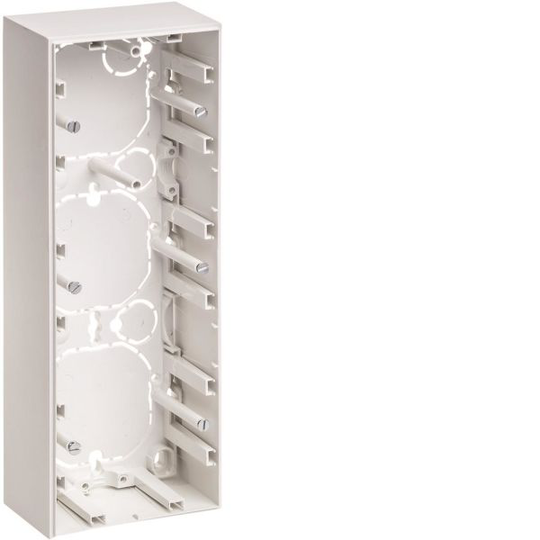 Hager 6310638989 Korotuskehys korkea 3-lokeroinen, valkoinen