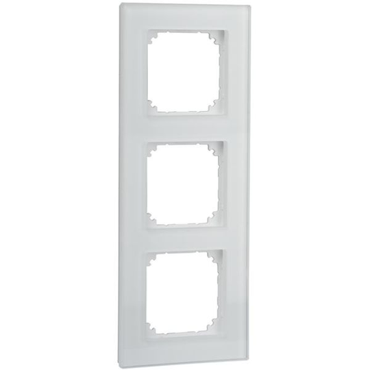 Schneider Electric Exxact Solid Kehys lasi, valkoinen 3-lokeroinen