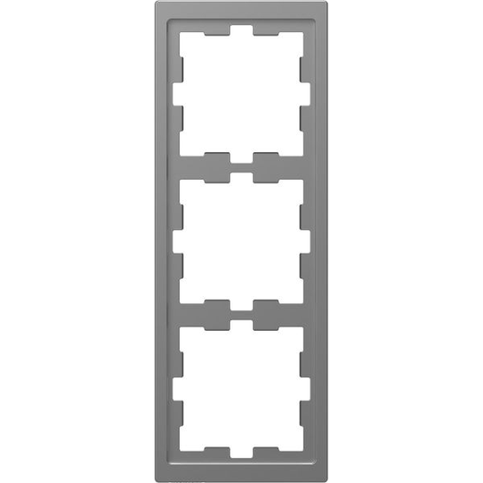 Schneider Electric MTN4030-6536 Yhdistelmäkehys 3 lokero, t-muovi Hopea
