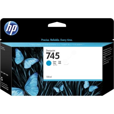 HP HP 745 Mustepatruuna syaani, 130 ml
