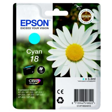 Epson Epson 18 Mustepatruuna syaani, 180 sivua