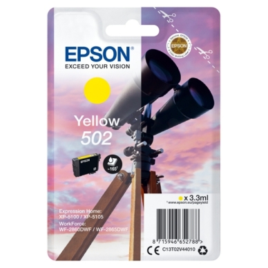 Epson Epson 502 Mustepatruuna keltainen, 160 sivua